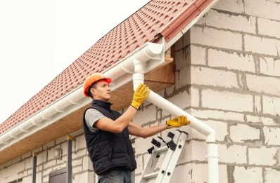 Pose et remplacement de gouttières à Chanaleilles